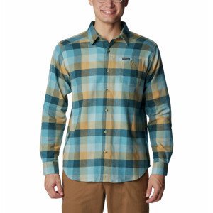 Pánská košile Columbia Cornell Woods™ Flannel Long Sleeve Shirt Velikost: M / Barva: modrá/žlutá