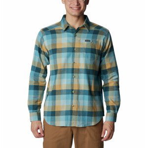 Pánská košile Columbia Cornell Woods™ Flannel Long Sleeve Shirt Velikost: XXL / Barva: modrá/žlutá