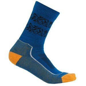 Pánské ponožky Icebreaker M Hike+ Light Crew Natural Summit Velikost ponožek: 44,5-46,5 / Barva: modrá