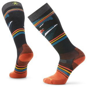 Lyžařské ponožky Smartwool Snowboard Tc Piste Machine Otc Velikost ponožek: 46-49 / Barva: černá/oranžová