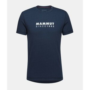 Pánské triko Mammut Core T-Shirt Men Logo Velikost: XL / Barva: tmavě modrá
