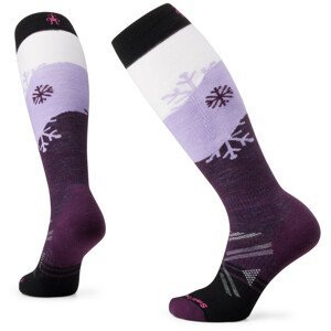 Lyžařské ponožky Smartwool W Ski Fc Snowpocalypse Pattern Otc Velikost ponožek: 34-37 / Barva: fialová/černá