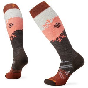 Lyžařské ponožky Smartwool W Ski Fc Snowpocalypse Pattern Otc Velikost ponožek: 34-37 / Barva: hnědá/černá
