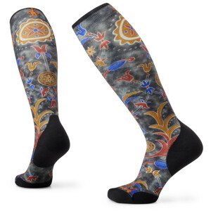 Lyžařské ponožky Smartwool W Ski Tc Royal Floral Print Otc Velikost ponožek: 38-41 / Barva: černá/modrá
