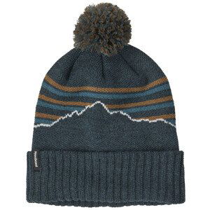 Zimní čepice Patagonia Powder Town Beanie Barva: modrá/šedá