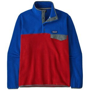 Pánská mikina Patagonia Lightweight Synchilla Snap-T Pullover Velikost: S / Barva: červená/modrá