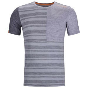Pánské funkční triko Ortovox 185 Rock'N'Wool Short Sleeve M Velikost: L / Barva: šedá