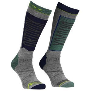 Pánské ponožky Ortovox Free Ride Long Socks M Velikost ponožek: 45-47 / Barva: šedá