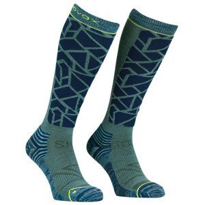 Pánské podkolenky Ortovox Ski Tour Comp Long Socks M Velikost ponožek: 39-41 / Barva: modrá