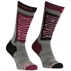 Dámské ponožky Ortovox Free Ride Long Socks W Velikost ponožek: 42-44 / Barva: růžová