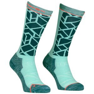 Dámské podkolenky Ortovox Ski Tour Comp Long Socks W Velikost ponožek: 39-41 / Barva: modrá