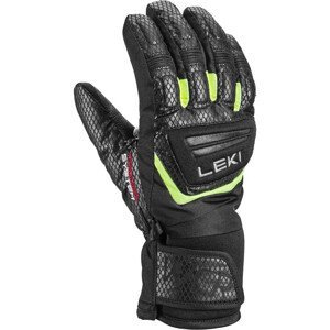 Lyžařské rukavice Leki WCR Team 3D Junior Velikost rukavic: 8 / Barva: černá/zelená