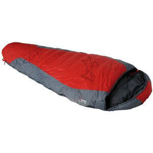 Péřový spacák Warmpeace Viking 900 170 cm Zip: Levý / Barva: červená/černá