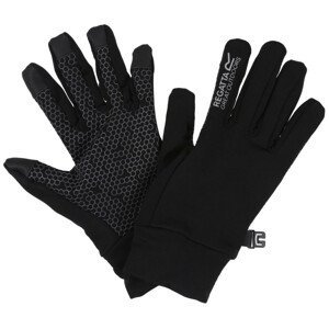 Dětské rukavice Regatta Grippy Gloves II Velikost: M / Barva: černá/šedá