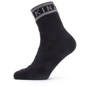 Nepromokavé ponožky SealSkinz Mautby Velikost ponožek: 39-42 / Barva: černá/šedá