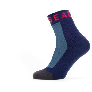 Nepromokavé ponožky SealSkinz Mautby Velikost ponožek: 39-42 / Barva: modrá/červená