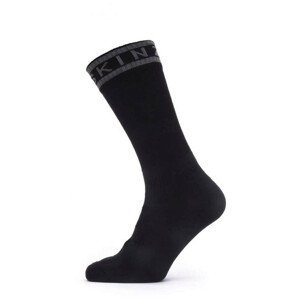 Nepromokavé ponožky SealSkinz Scoulton Velikost ponožek: 43-46 / Barva: černá/šedá