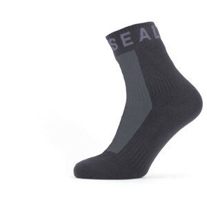 Nepromokavé ponožky SealSkinz Dunton Velikost ponožek: 39-42 / Barva: černá/šedá