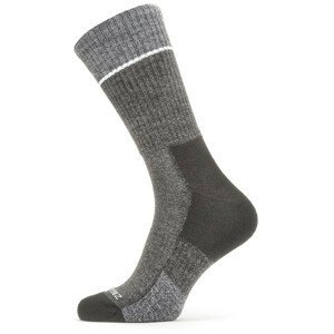 Ponožky SealSkinz Thurton Velikost ponožek: 36-38 / Barva: šedá/černá