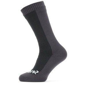 Nepromokavé ponožky SealSkinz Starston Velikost ponožek: 39-42 / Barva: černá/šedá