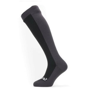 Nepromokavé ponožky SealSkinz Worstead Velikost ponožek: 39-42 / Barva: černá/šedá
