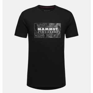 Pánské tričko Mammut Mammut Core T-Shirt Men Unexplored Velikost: XXL / Barva: černá