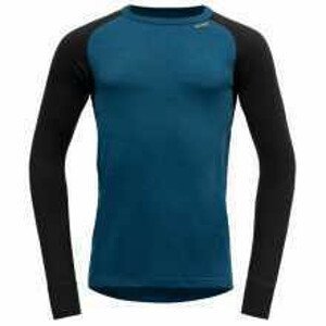 Pánské triko Devold Expedition Man Shirt Velikost: L / Barva: modrá/černá