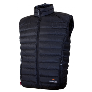 Pánská péřová vesta Warmpeace Drake Velikost: M / Barva: černá
