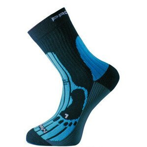 Ponožky Progress 8MB Merino Barva: černá/modrá / Velikost: 43-47 (9-12)