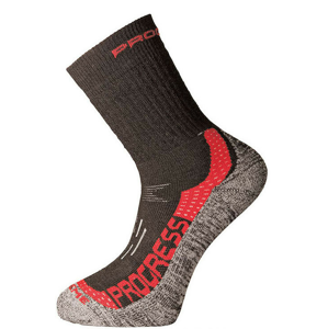 Ponožky Progress P XTR 8MR X-Treme Merino Velikost: 6-8 / Barva: černá/červená