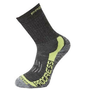 Ponožky Progress XTR 8MR X-Treme Merino Velikost ponožek : 35-38 / Barva: tmavě šedá/zelená