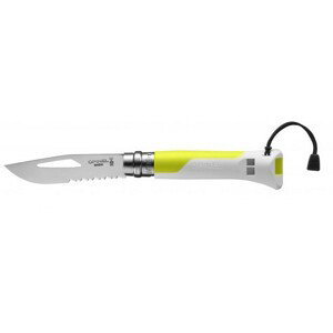 Zavírací nůž Opinel VRI N°08 Inox Outdoor Barva: žlutá/bílá