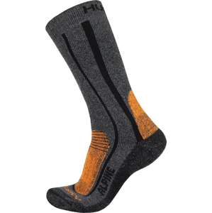 Ponožky Husky Alpine Velikost: 41 - 44 (L) / Barva: oranžová/šedá
