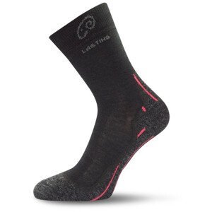 Ponožky Lasting WHI Velikost ponožek: 42-45 (L) / Barva: černá/růžová