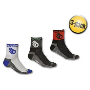 Ponožky Sensor Race Lite Ruka 3 pack Velikost ponožek (EU): 35-38 (3-5)/ Barvy: modrá/černá/červená