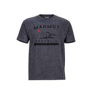 Pánské triko Marmot Marmot Republic Tee SS Velikost: S / Barva: šedá