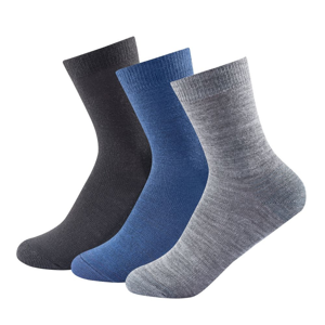 Ponožky Devold Daily Light Sock 3PK Velikost: 41-46 / Barva: černá/modrá