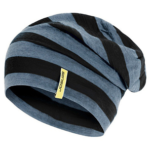 Čepice Sensor Merino Wool Vel: M / Barva: černá/šedá