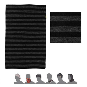 Šátek Sensor Tube Merino Wool Barva: černá/šedá