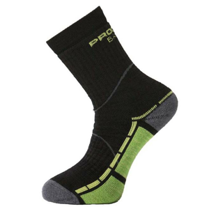 Ponožky Progress TRB 8QA Trail Bamboo Velikost: 39-42 (6-8) / Barva: černá/zelená
