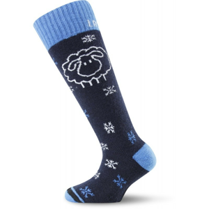 Dětské ponožky Lasting Ponožky SJW Velikost ponožek: 29-33 (XS) / Barva: černá/modrá