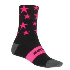 Ponožky Sensor Stars černé/růžové Velikost ponožek: 43-46 (9-11) / Barva: černá/růžová