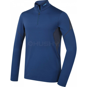 Pánské funkční triko Husky Active Winter zip dl.rukáv Velikost: XXL / Barva: modrá