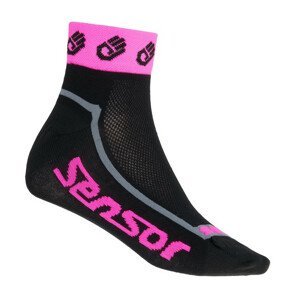 Ponožky Sensor Race Lite Ručičky reflex Velikost ponožek: 39-42 (6-8) / Barva: růžová
