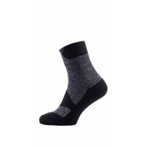 Nepromokavé ponožky SealSkinz Walking Thin Ankle Velikost ponožek: 47-49 (XL) / Barva: černá/šedá