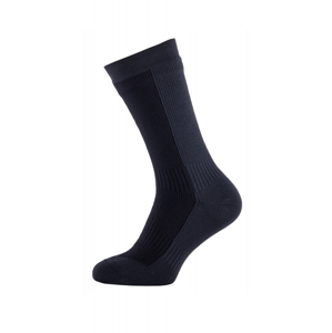 Nepromokavé ponožky SealSkinz Hiking Mid Mid Velikost ponožek: 47-49 (XL) / Barva: černá