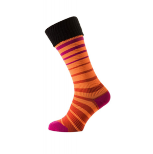 Nepromokavé ponožky SealSkinz Thin Mid Cuff Velikost ponožek: 43-49 (L-XL) / Barva: oranžová