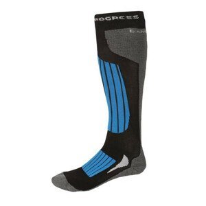 Podkolenky Progress P SKB 8UB SKI BAMBOO Velikost ponožek: 35-38 / Barva: černá/modrá