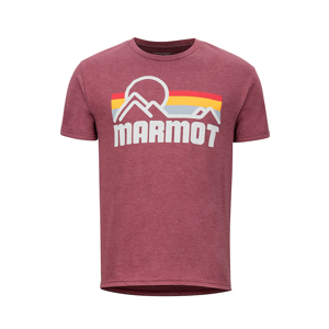 Pánské triko Marmot Coastal Tee SS (2019) Velikost: XL / Barva: červená