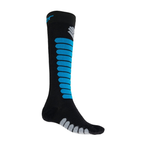 Ponožky Sensor Zero Merino černá/modrá Velikost ponožek: 35-38 / Barva: černá/modrá